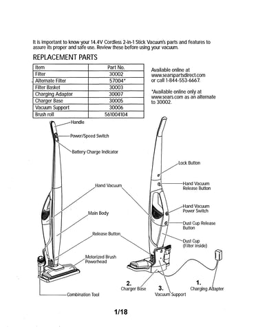 Upright vacuum