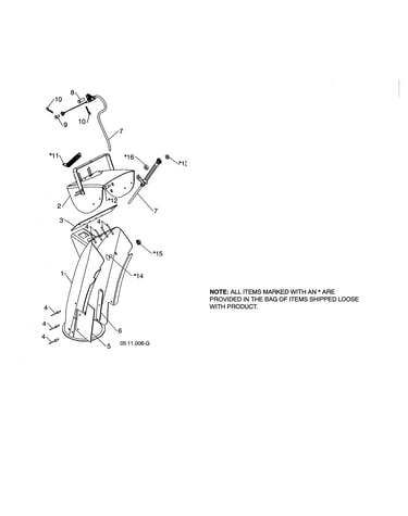 Chute & deflector weldments