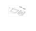 Samsung NE595R0ABSR/AA-00 cooktop diagram