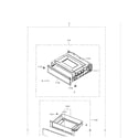 Samsung NE595R0ABSR/AA-00 drawer diagram