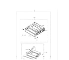 Samsung NE595R0ABSR/AA-00 drawer diagram