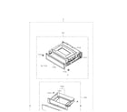 Samsung NE595R0ABSR/AA-01 drawer diagram