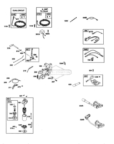 Alternator/electric starter/ignition