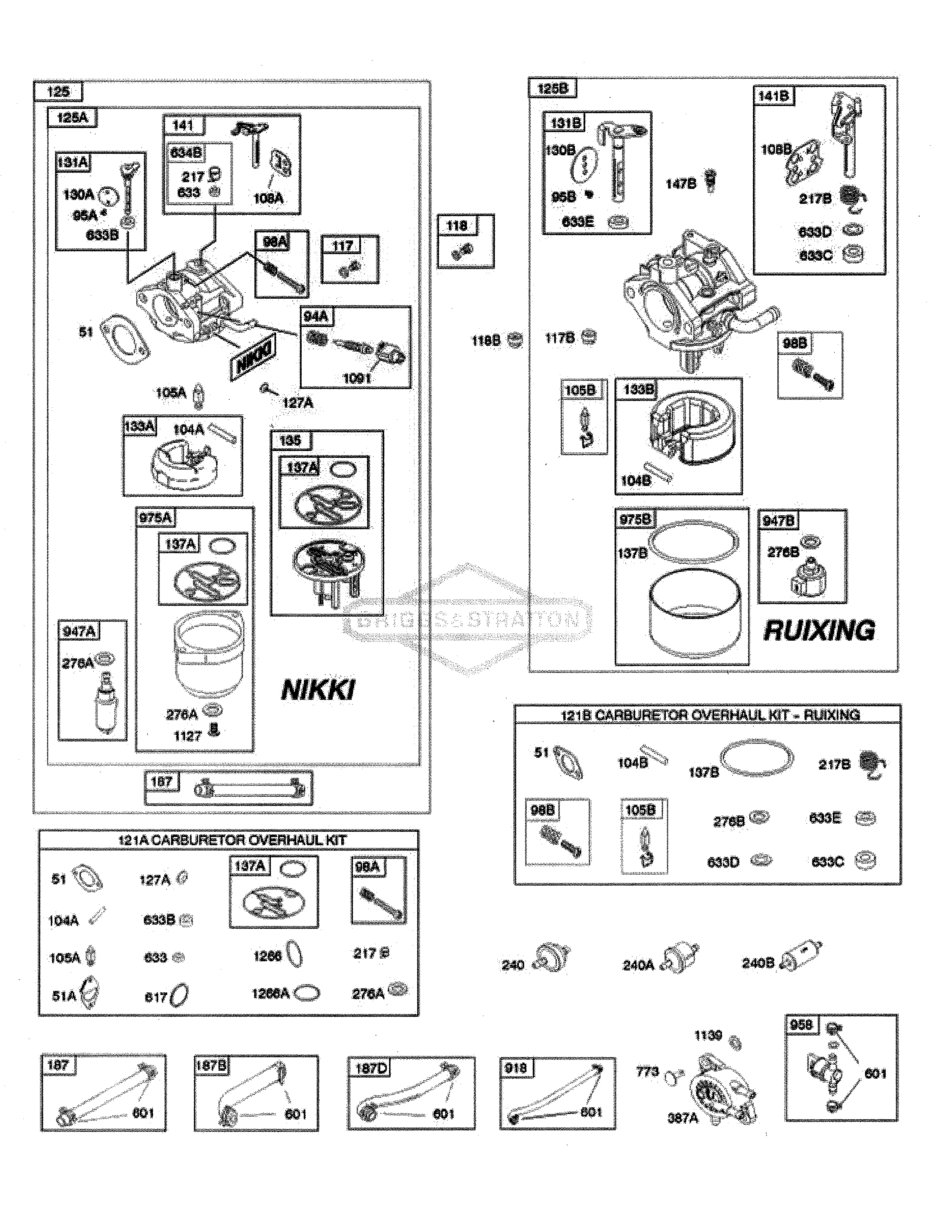 Carburetor/fuel supply