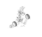 MTD 13A726JD299 wheels/pulleys/transmission diagram