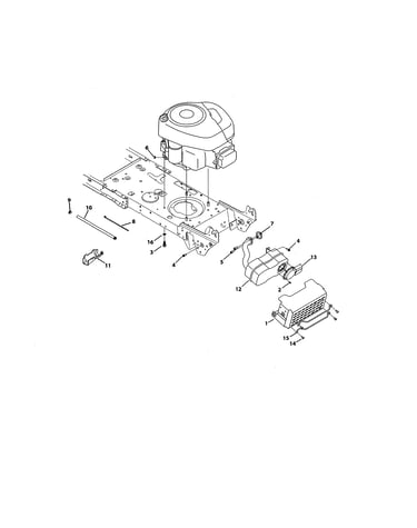 Engine/muffler