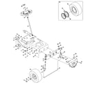 MTD 13A878XT299 steering/wheels diagram