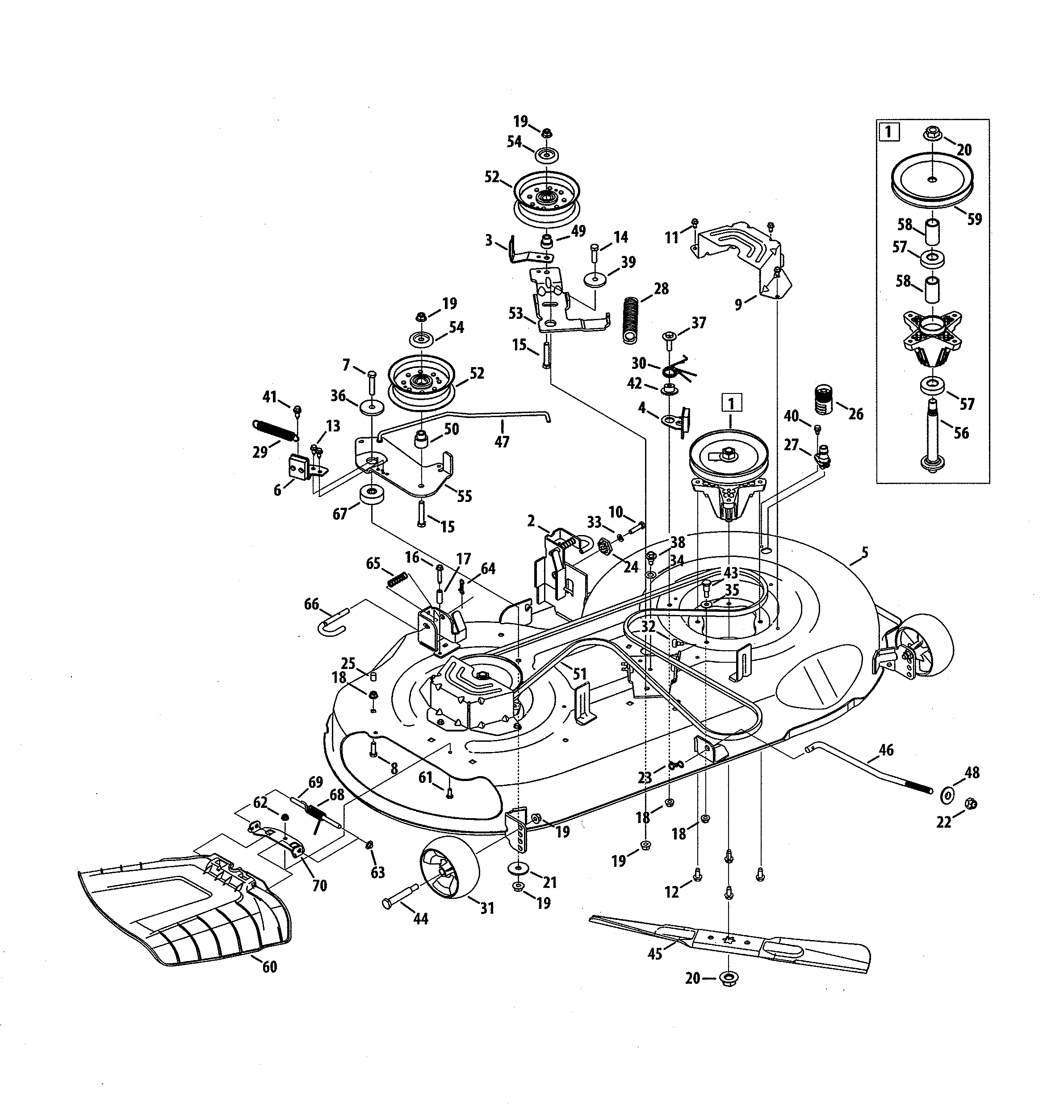 MOWER DECK/SPINDLE PULLEY