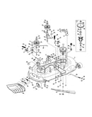 Mower deck/spindle pulley