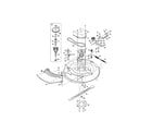 MTD 13A726JD099 mower deck/spindle pulley diagram
