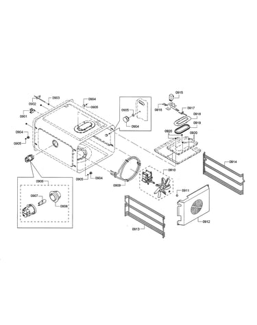 Oven lamp/blower motor