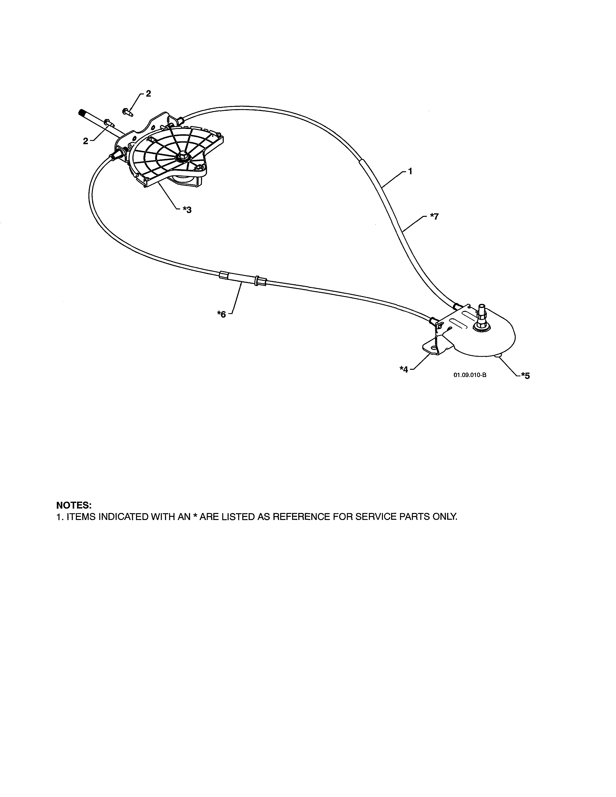 Lever/cable rotator