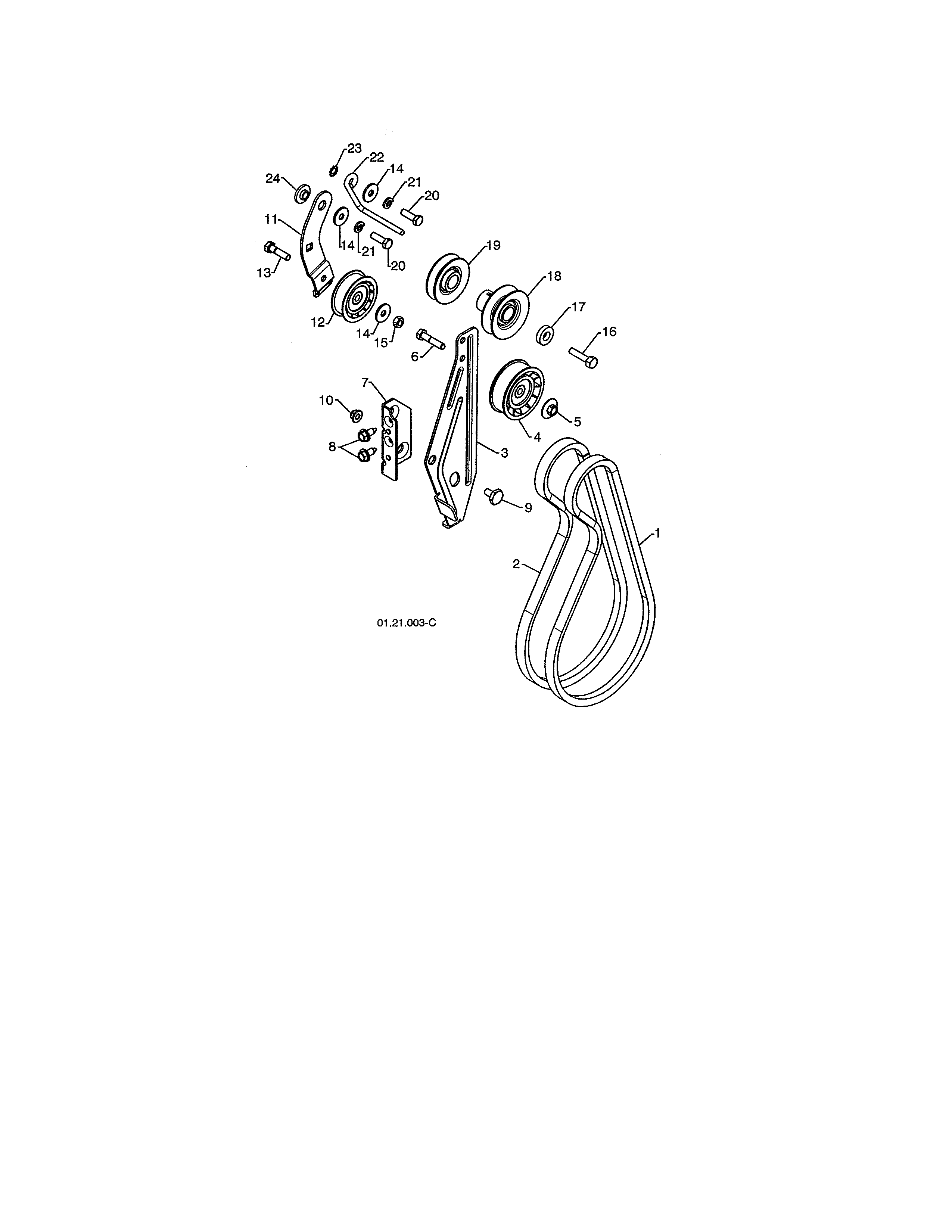 Impeller & traction belts