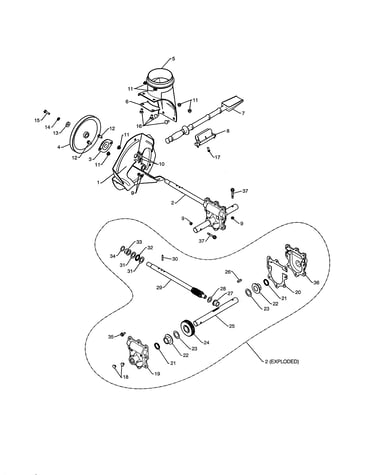 Impeller/gearbox