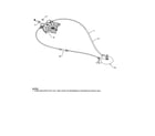 Poulan 96192002901 lever/cable rotator diagram