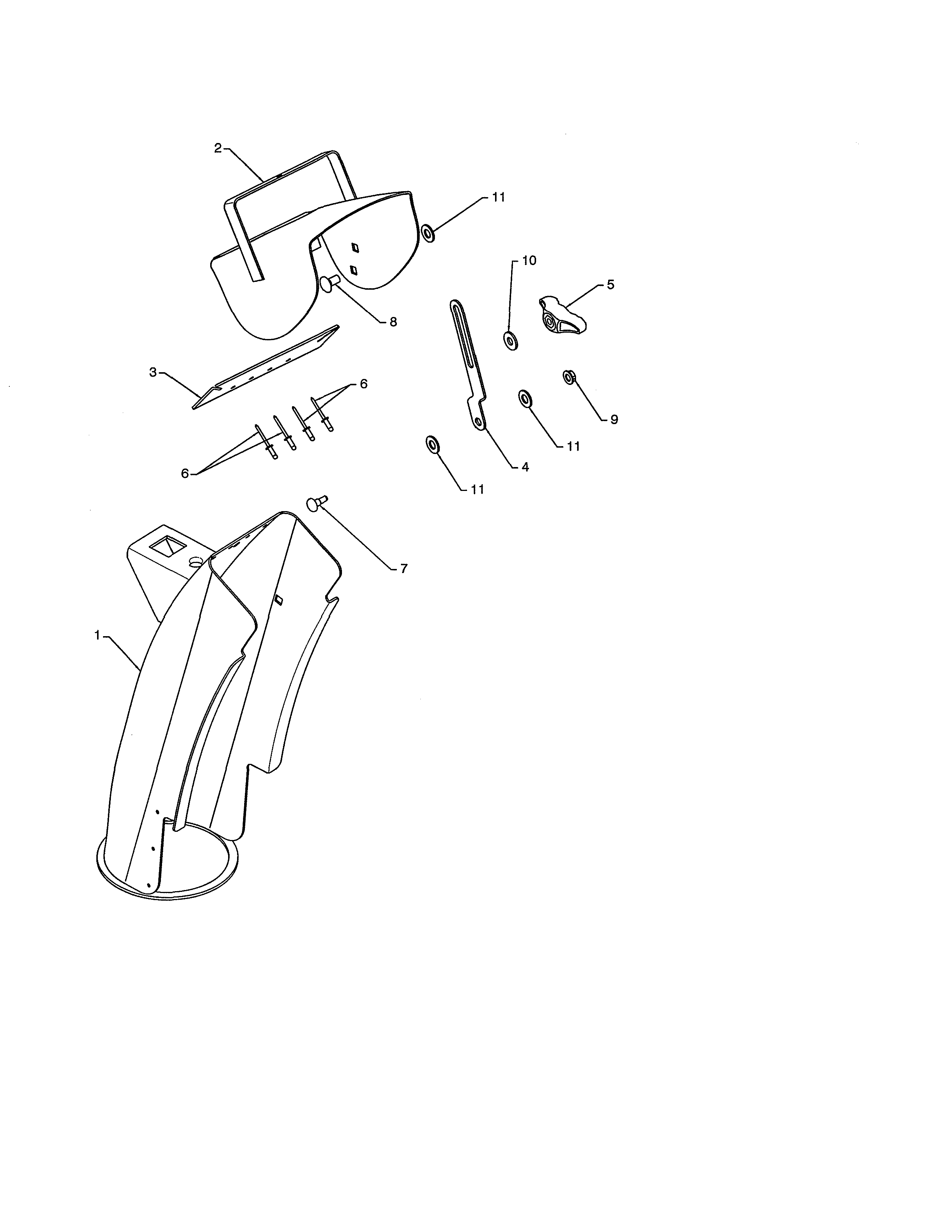 Chute & deflector weldments