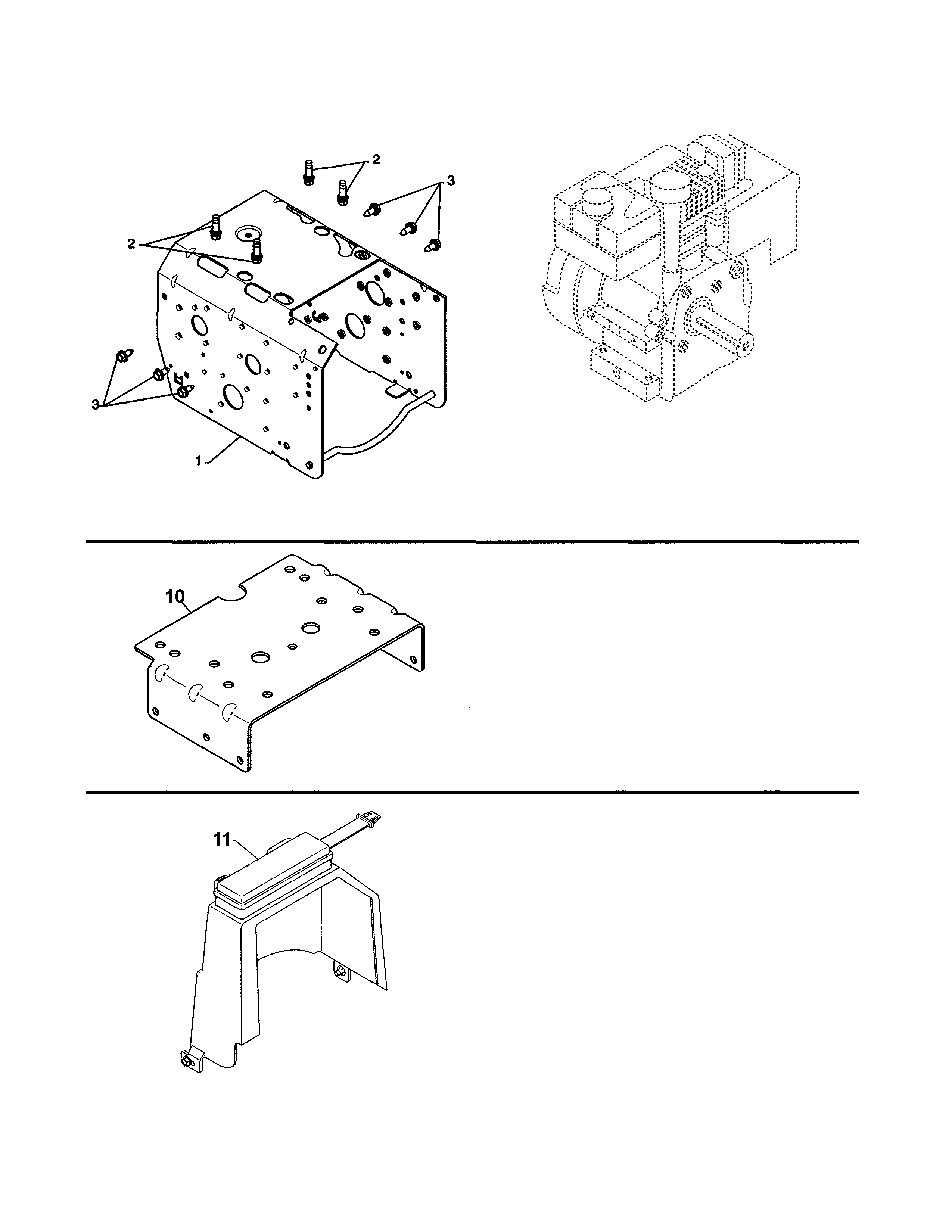 ENGINE/MOUNTING PLATE/COVER