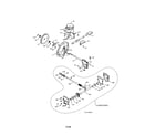 Poulan 96192003701 impeller assembly/gearbox diagram