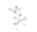 Poulan PR624ES-96192003702 impeller assembly/gearbox diagram