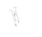 Poulan 96192003702 impeller & traction rods diagram