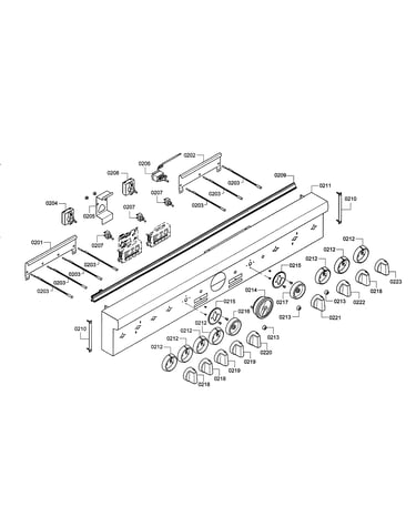 Facia panel/knobs