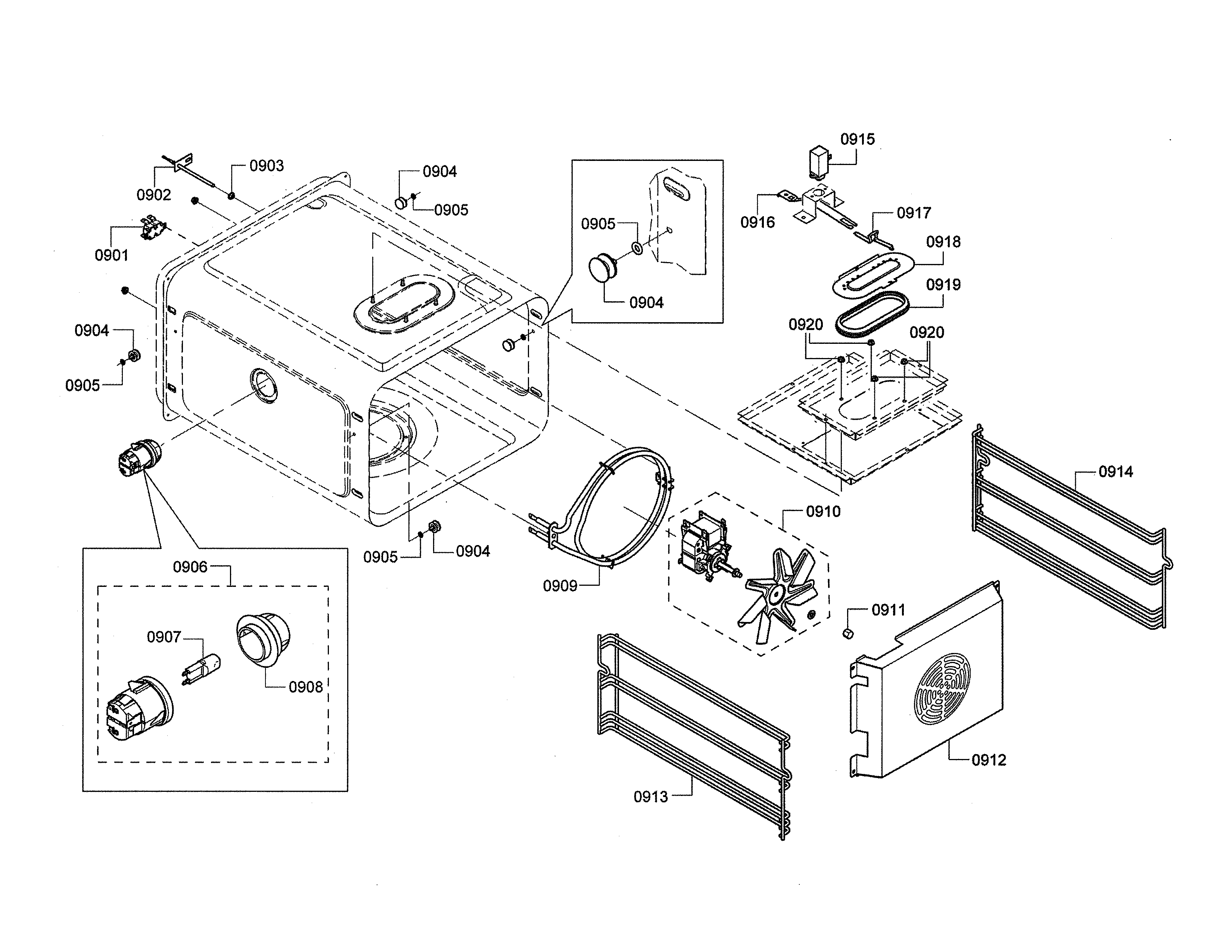 BLOWER MOTOR/GRILL