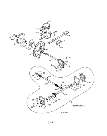 Impeller/gearbox