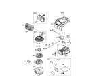 Craftsman CMXGWAS020733 cylinder/muffler/gasket set diagram