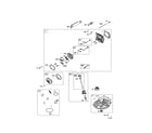 Briggs & Stratton 104M02-0126-F1 cylinder head/sump diagram