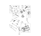 Briggs & Stratton 124P02-0001-F1 cylinder/crankshaft/gasket set diagram