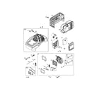 Briggs & Stratton 124P02-0001-F1 cylinder head/rewind starter diagram