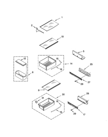 Refrigerator shelf