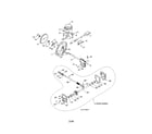 Poulan 96198004301 impeller/gearbox diagram