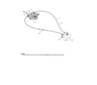 Poulan 96198004301 lever/cable rotator diagram