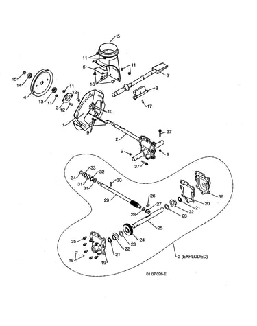 Impeller/gearbox