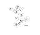 Poulan 96198004601 impeller/gearbox diagram