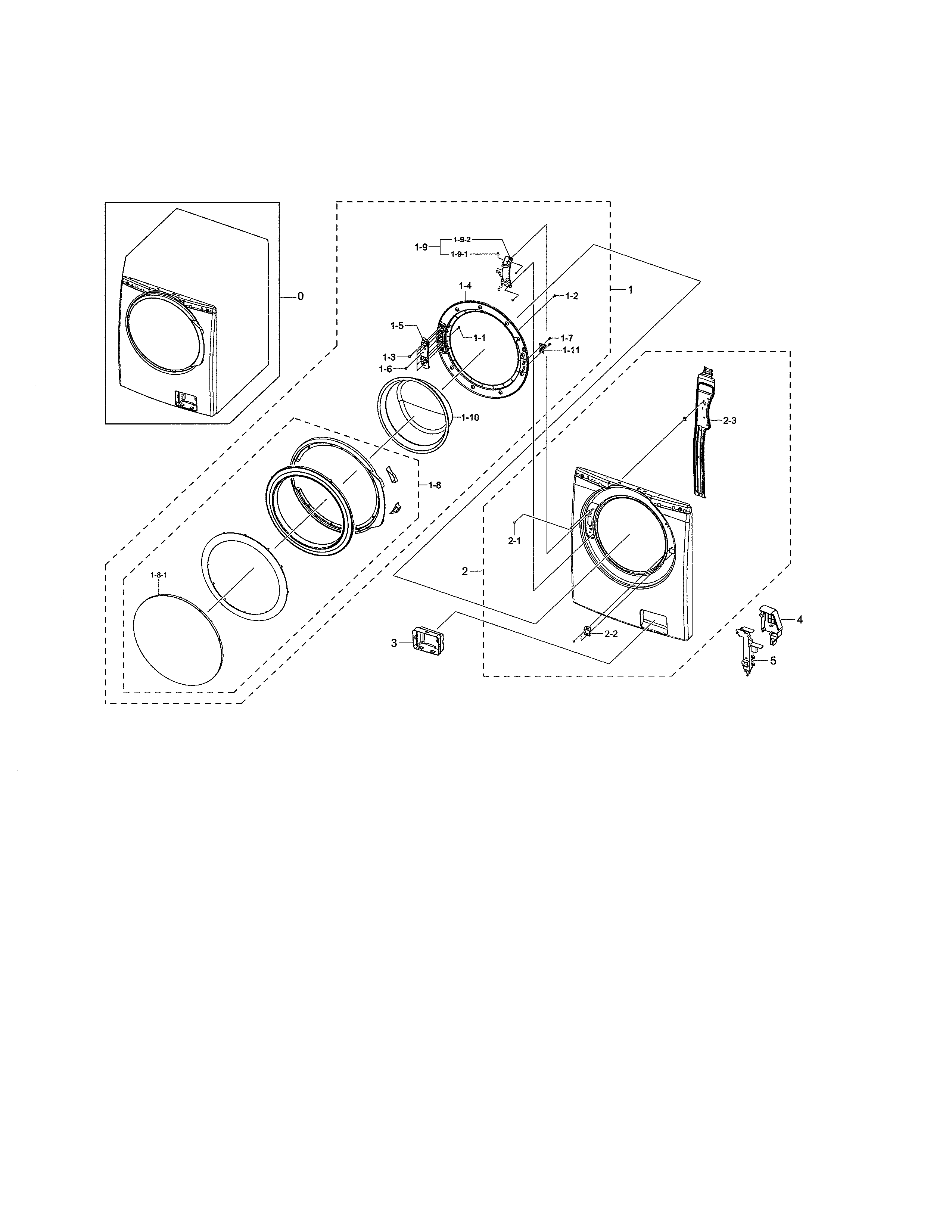 Front frame & door