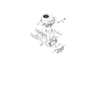 MTD 14B7A3ZQ099 engine/muffler & shield diagram