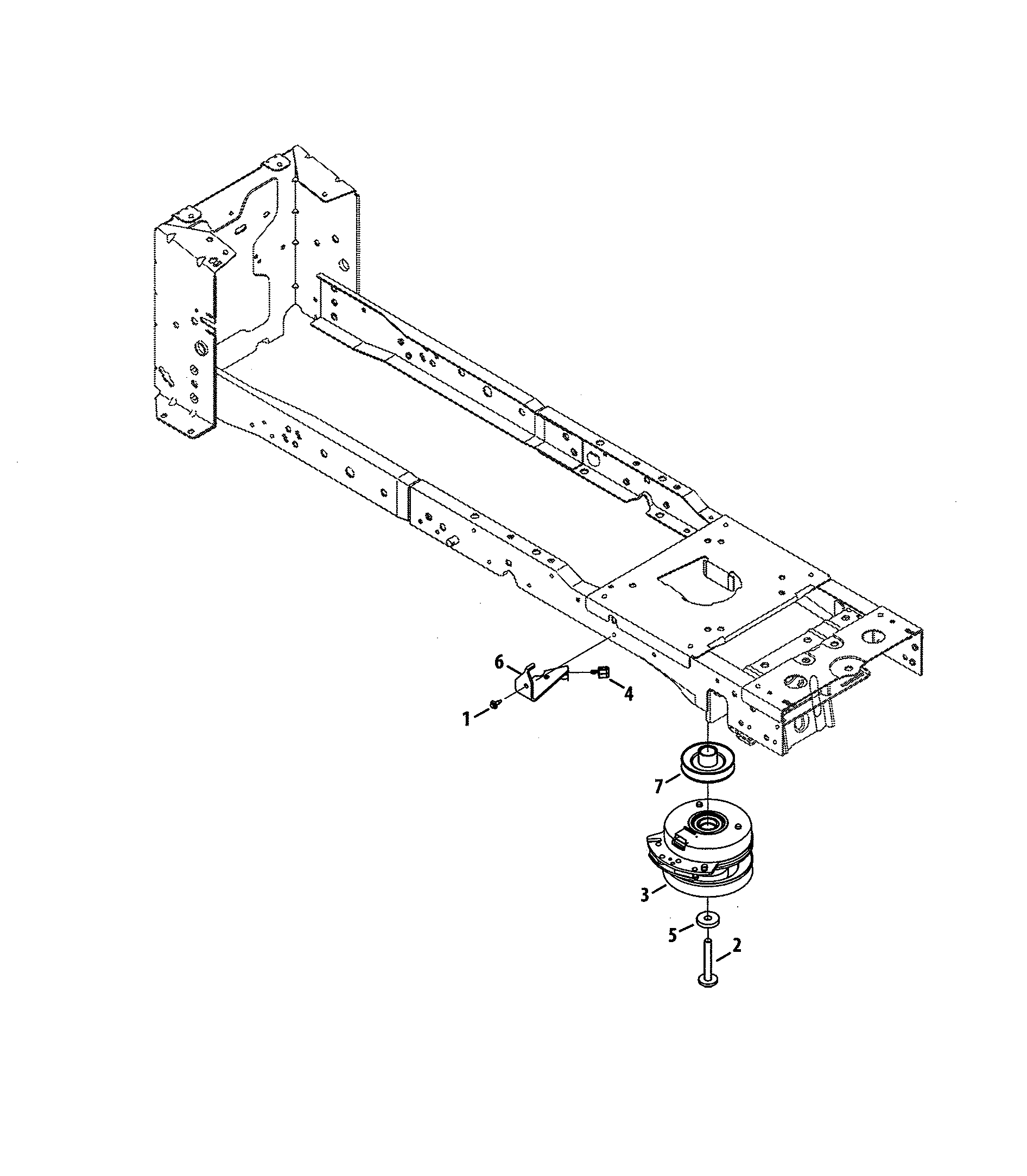 Engine pulley/electric pto clutch