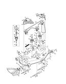 Mower deck/pulley spindle