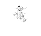 MTD 14B7A3ZW299 engine/muffler diagram