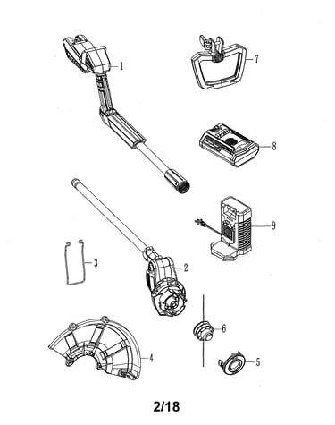 Cordless grass trimmer