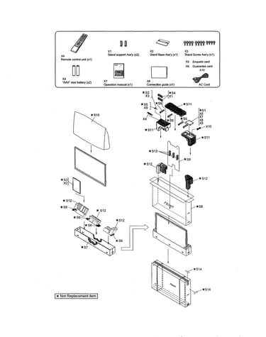 Supplied accessories/packing parts