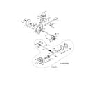Poulan PR624ES-96198004603 impeller/gearbox diagram