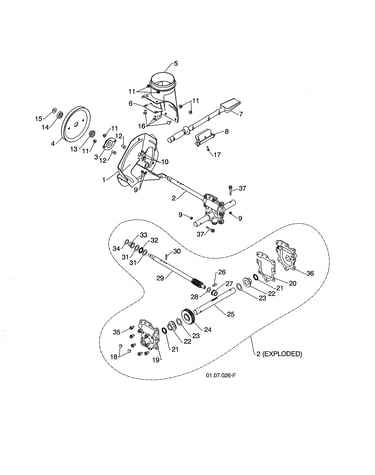 Impeller/gearbox