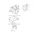 Poulan PR624ES-96198004603 engine/frame/mounting plate diagram