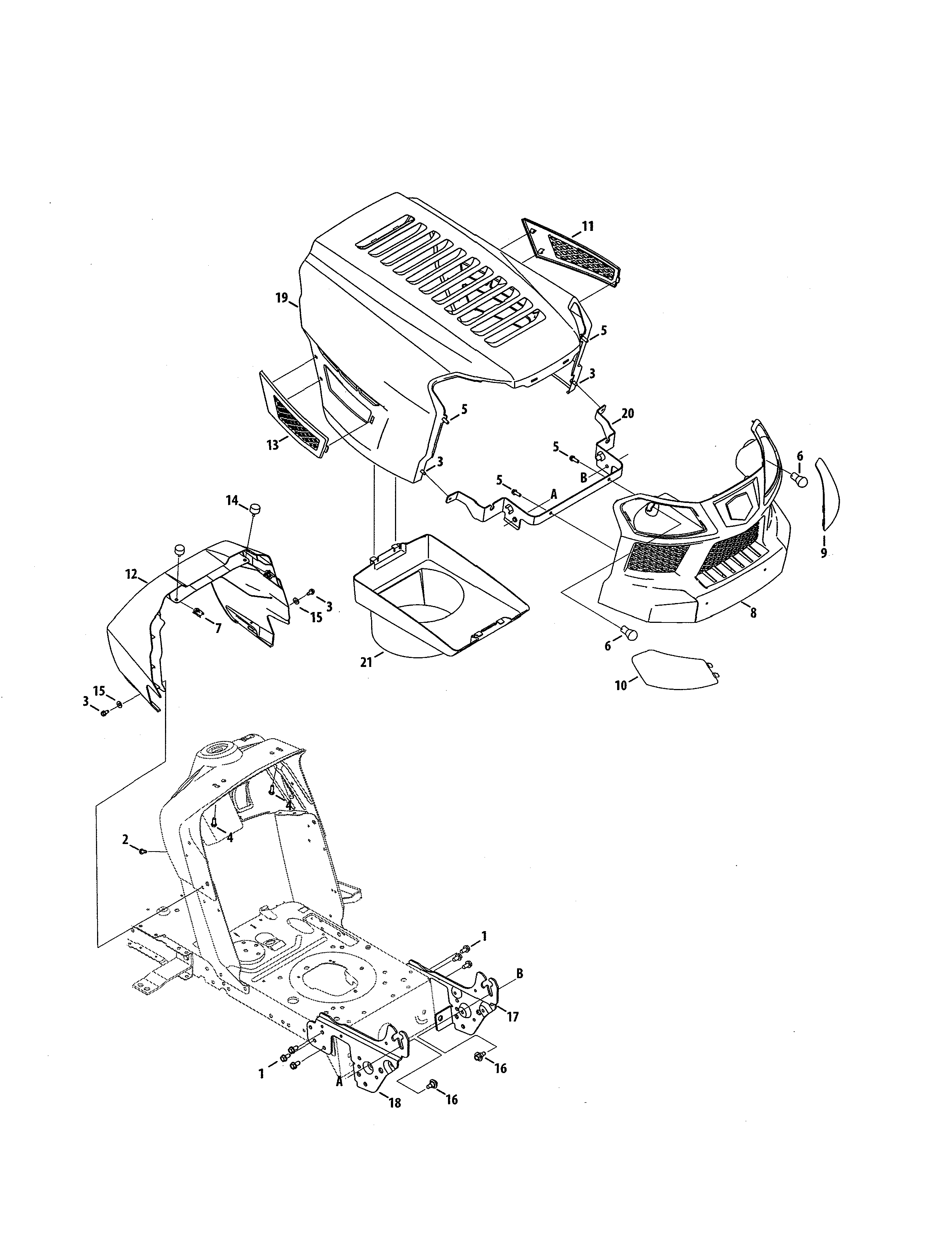 Hood/grill/plenum