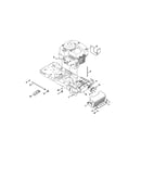 Engine/muffler/shield