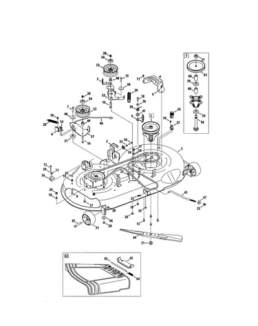 Mower deck/spindle