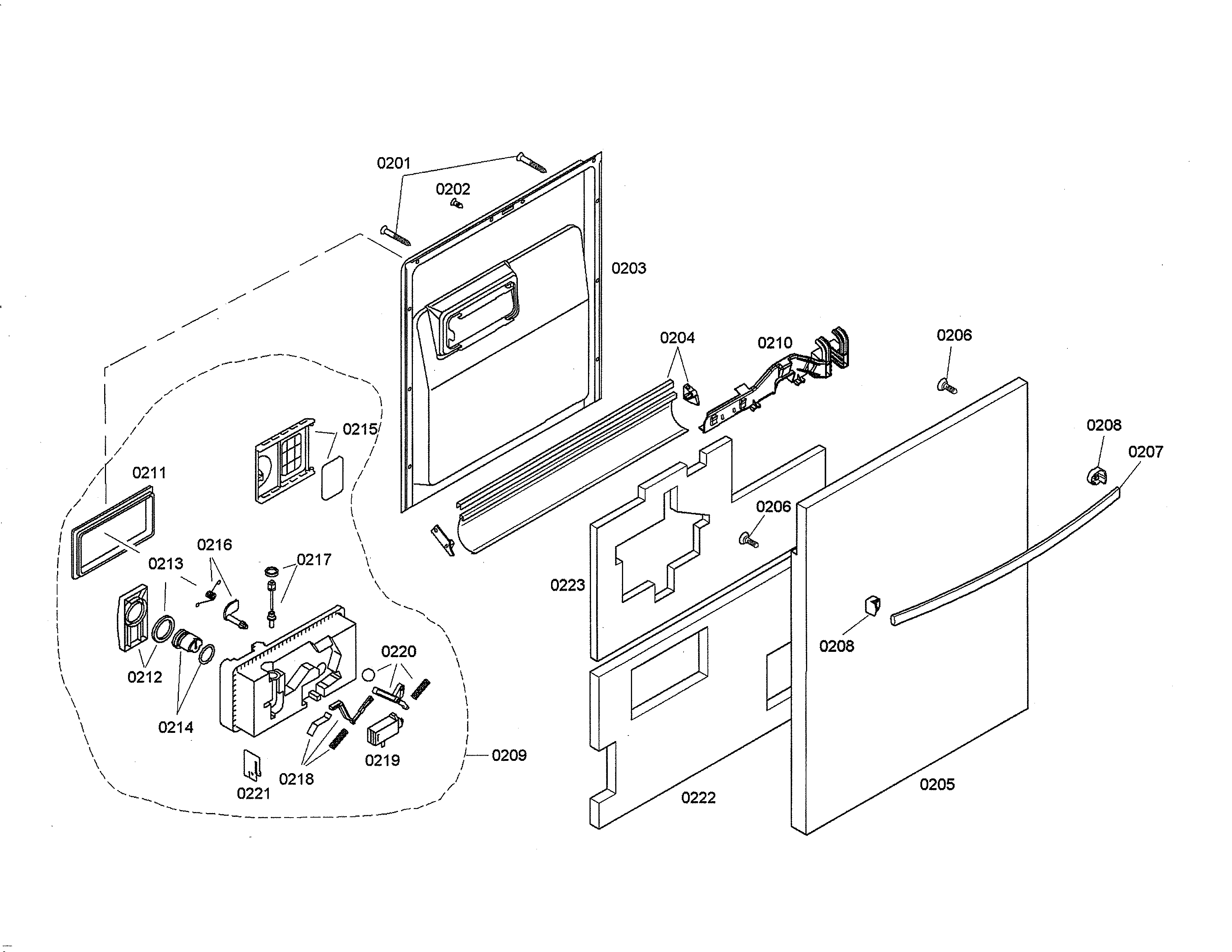 Door/dispenser